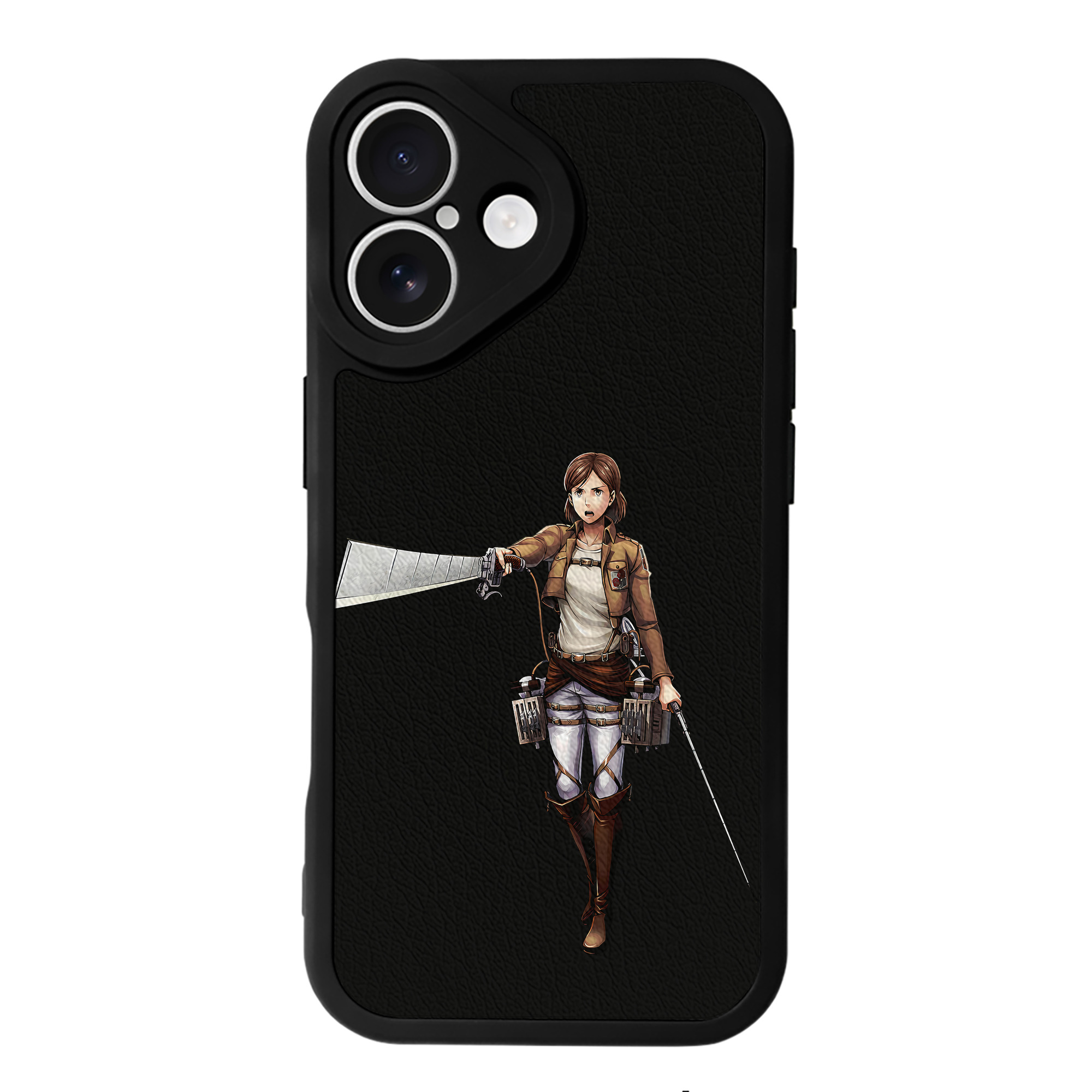 （画像用） 進撃の巨人 Attack on Titan 【iPhone 16シリーズ対応】シリコンスマホケース（レザー調） 材質：シリコン